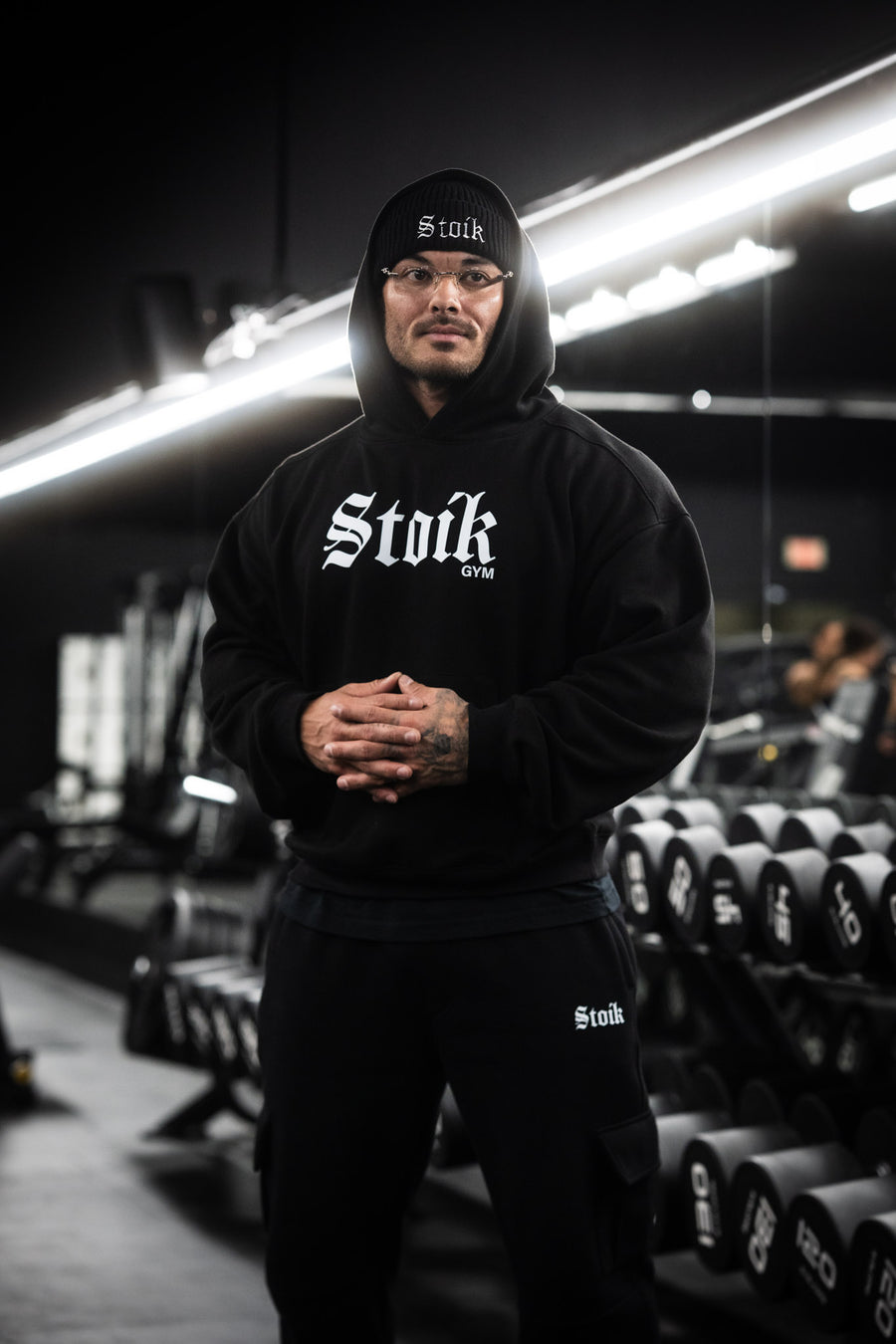 Stoik Gym Lightweight Training Hoodie, Black