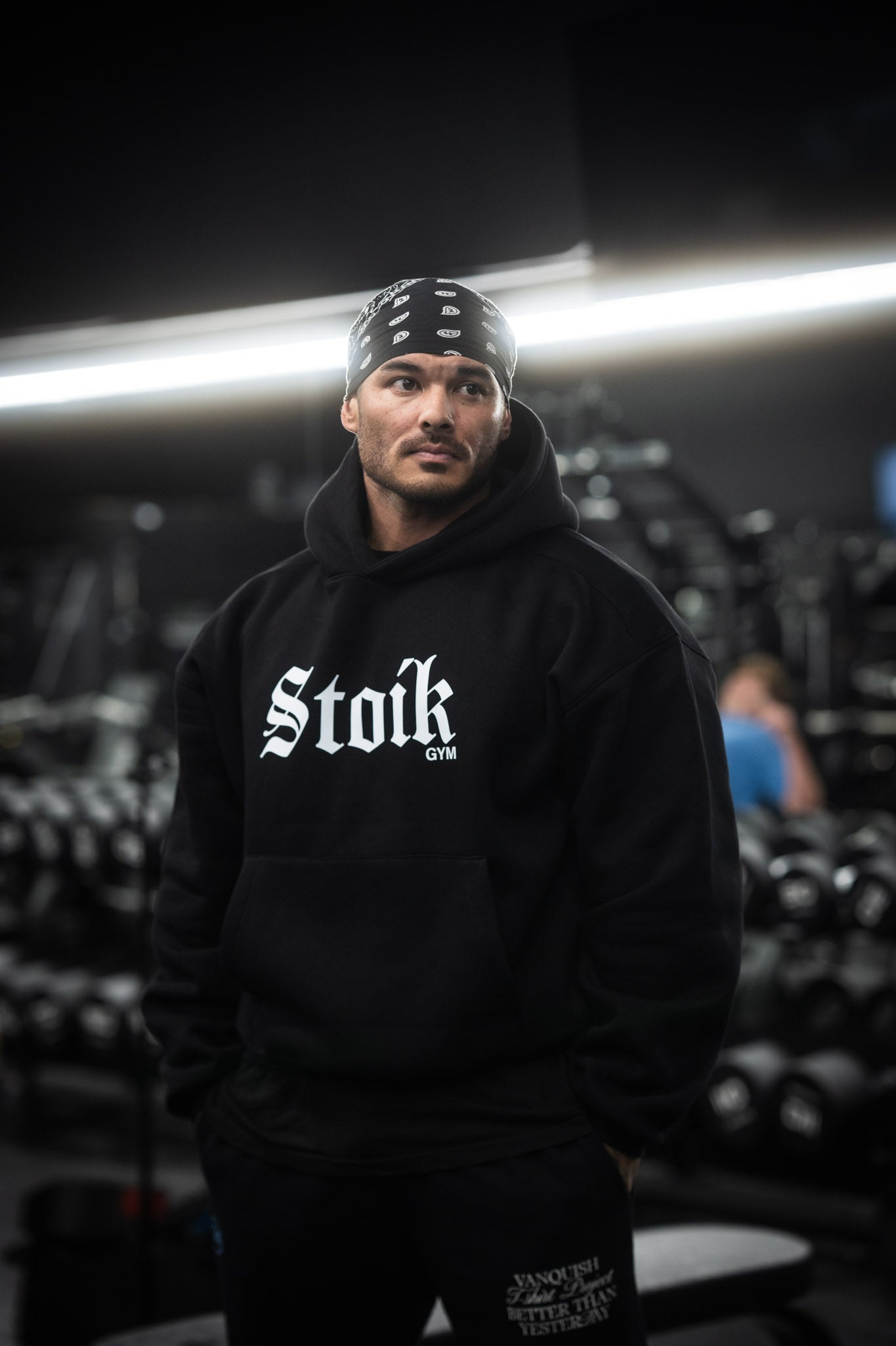 Stoik Gym Oversize Heavyweight Hoodie, Black