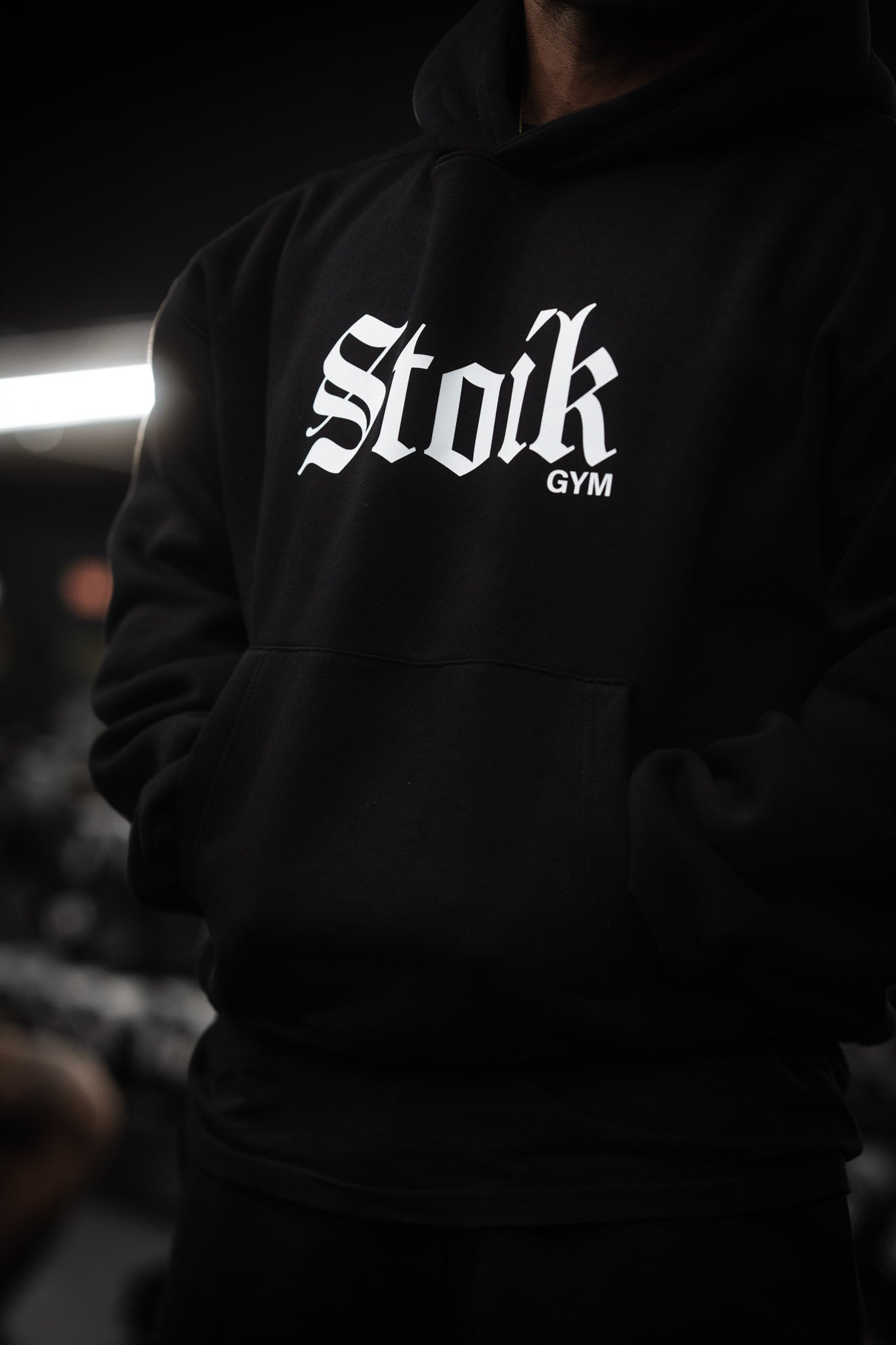 Stoik Gym Oversize Heavyweight Hoodie, Black