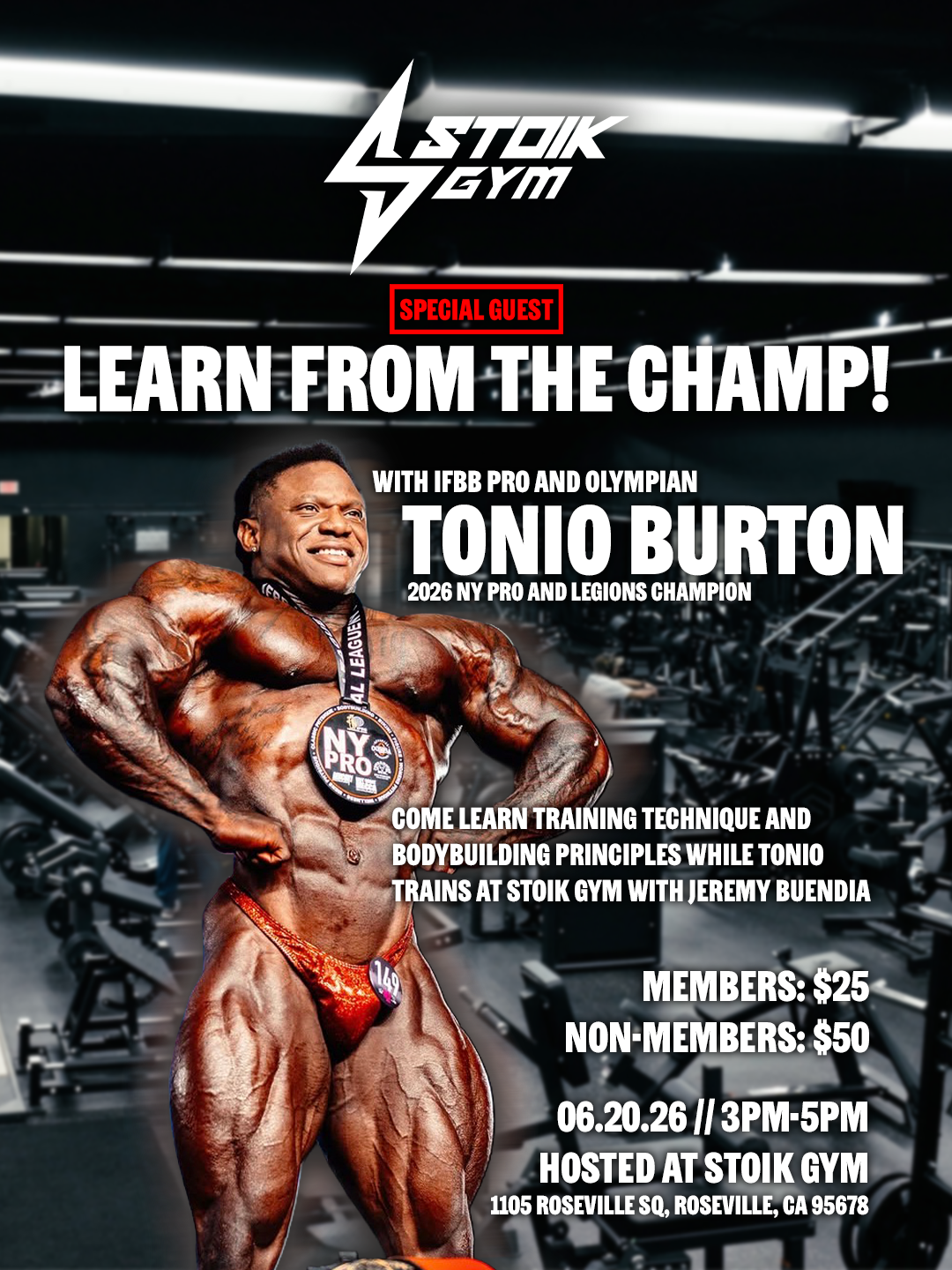 STOIK X TONIO BURTON EVENT TICKET