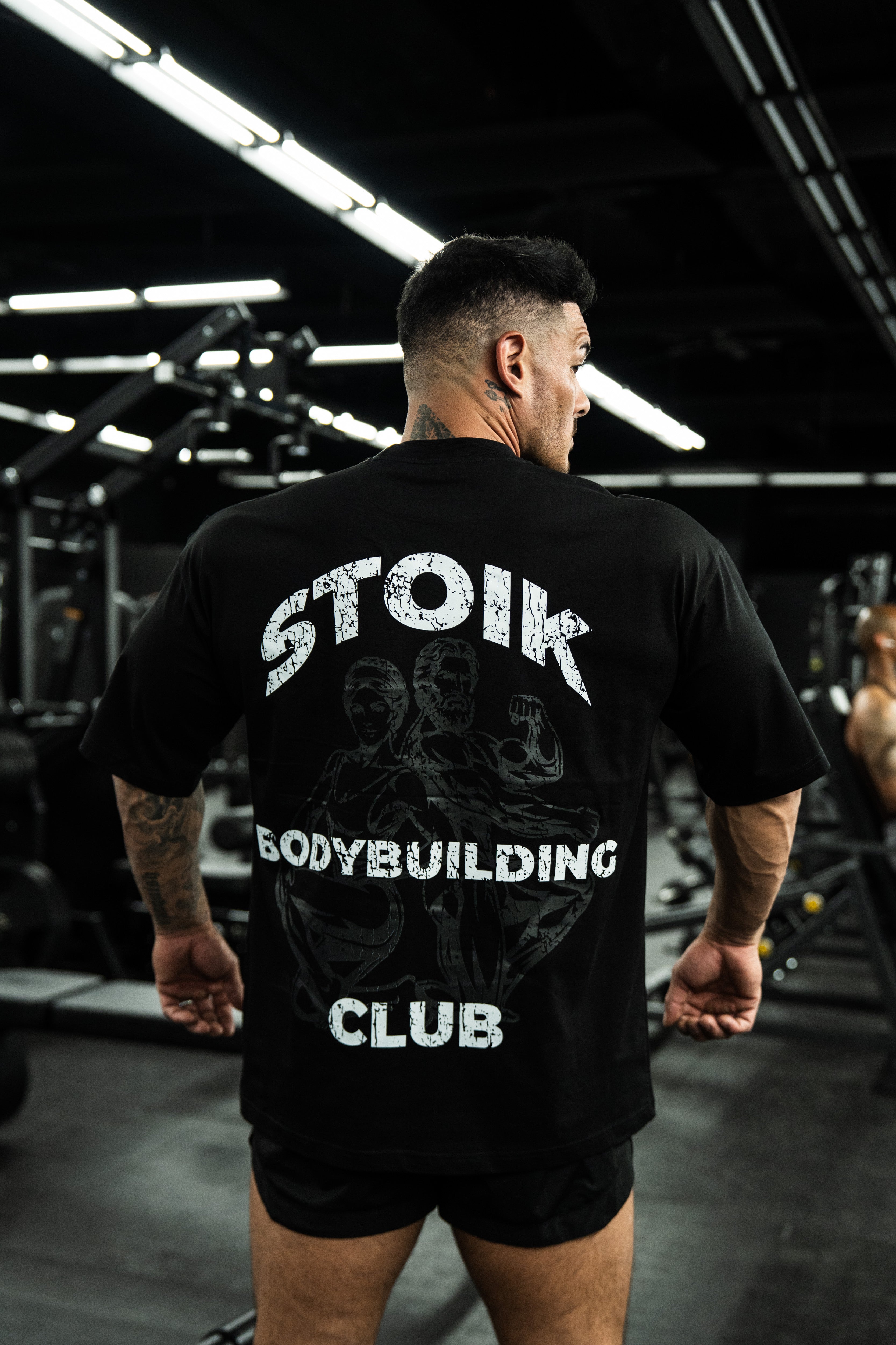 Stoik Bodybuilding Club Oversize Tee, Black