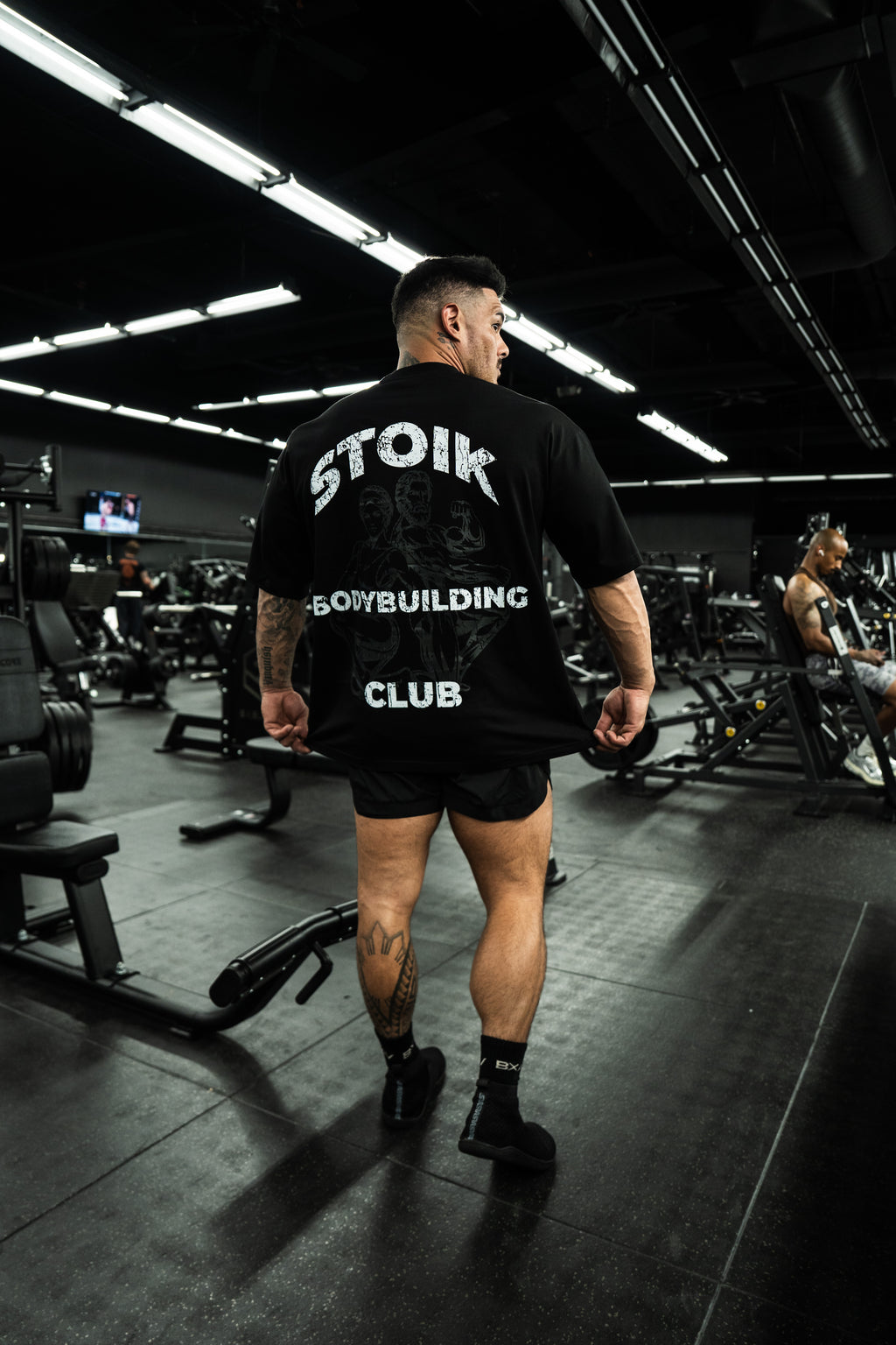 Stoik Bodybuilding Club Oversize Tee, Black
