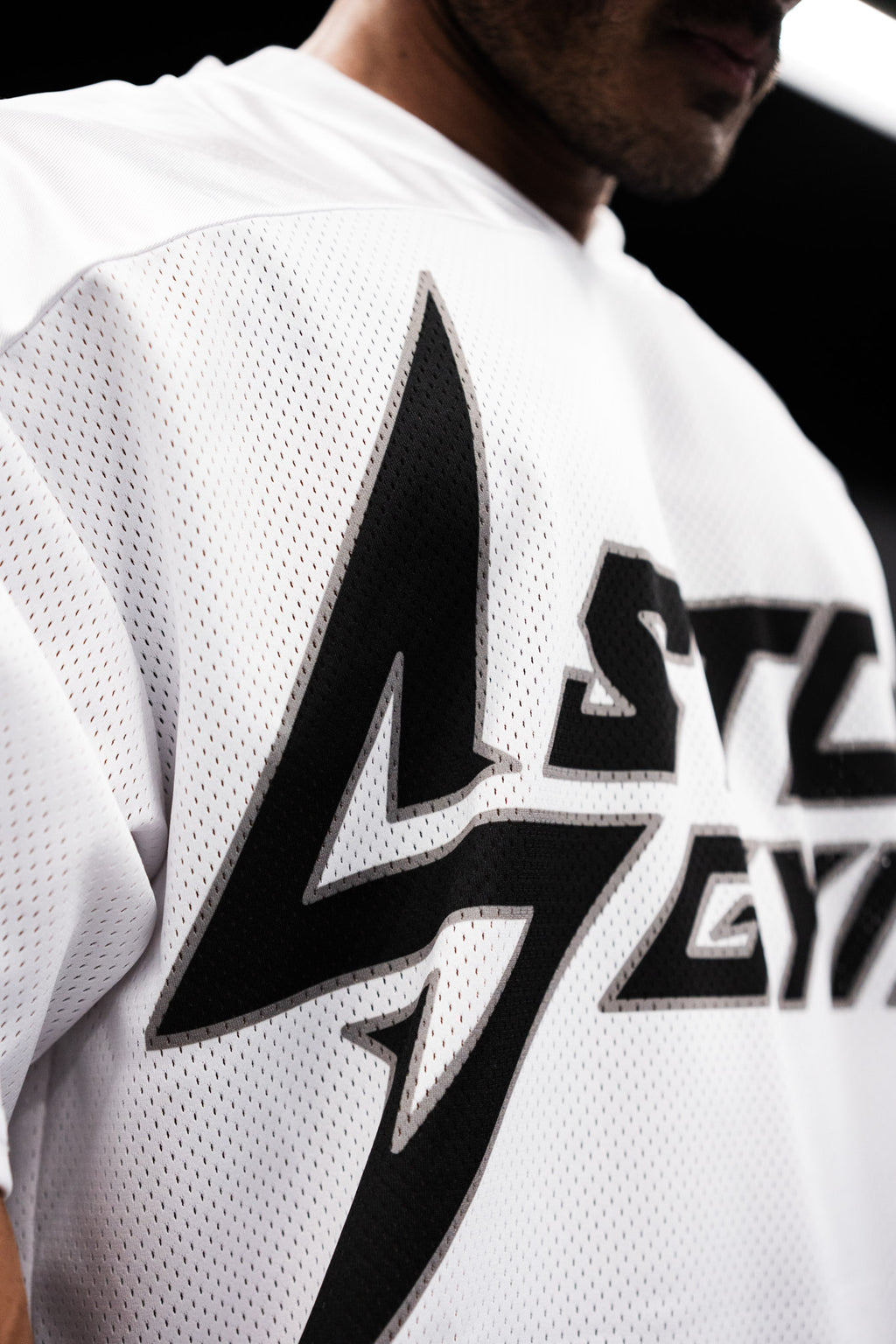 Stoik Gym Oversize Jersey, White