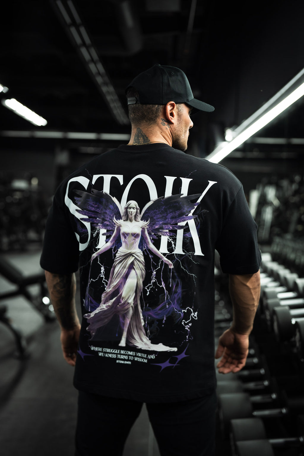 Stoik Queen Oversize Tee, Black