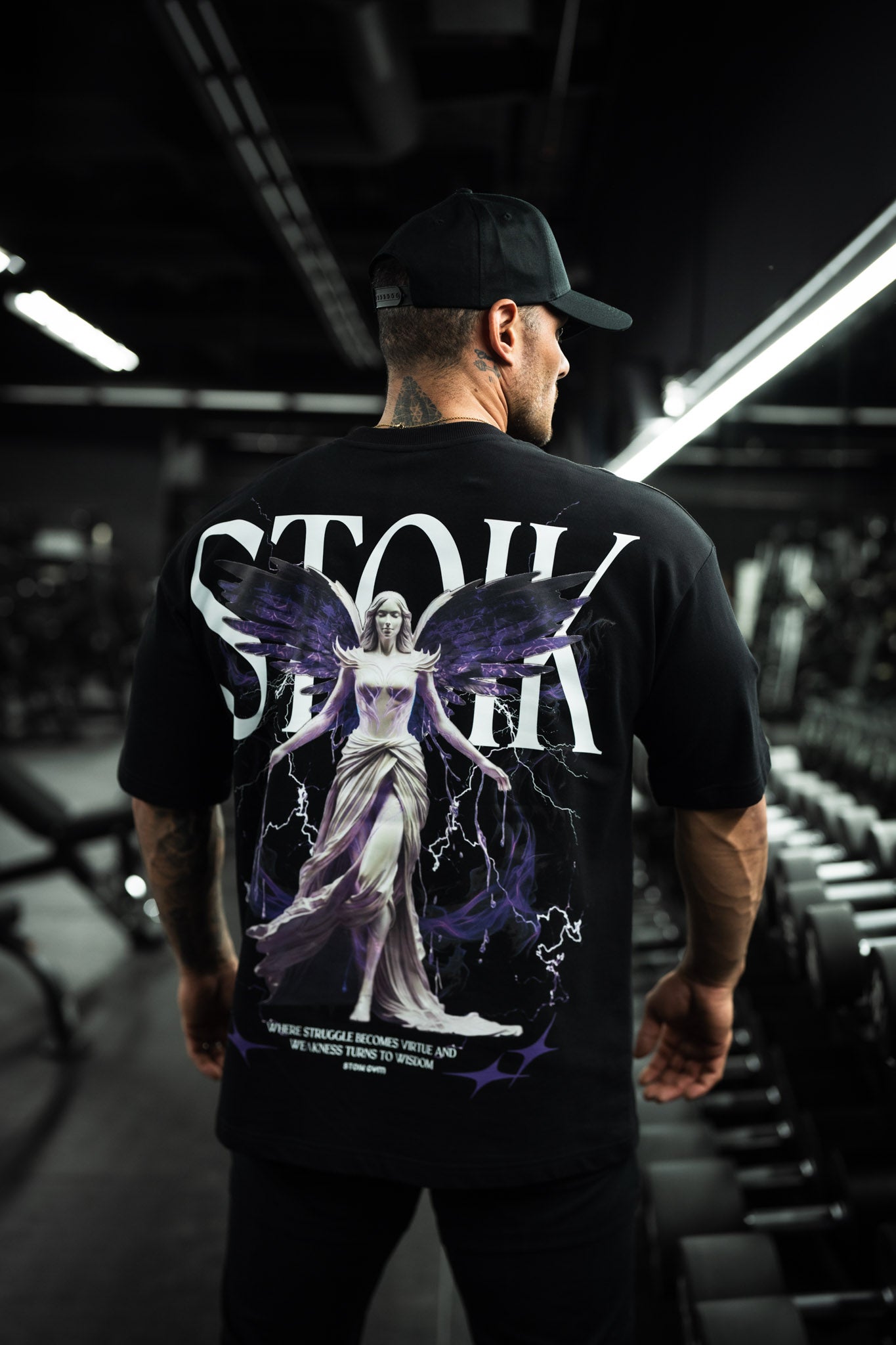 Stoik Queen Oversize Tee, Black