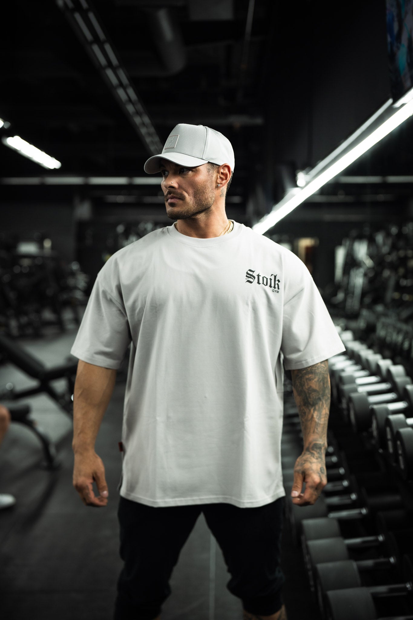 Stoik Gym x BXACTIV Oversize Tee, Gray