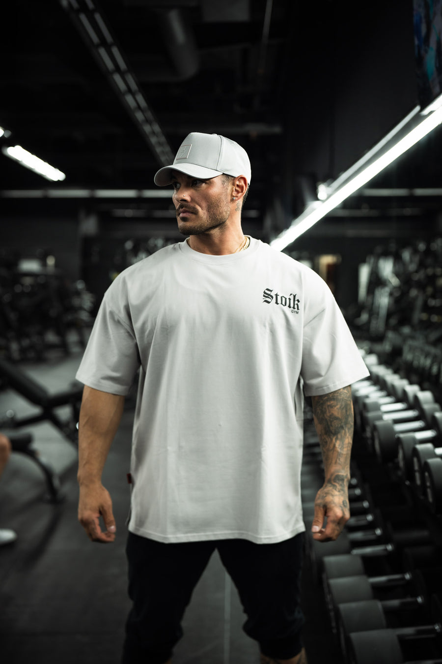 Stoik Gym x BXACTIV Oversize Tee, Gray