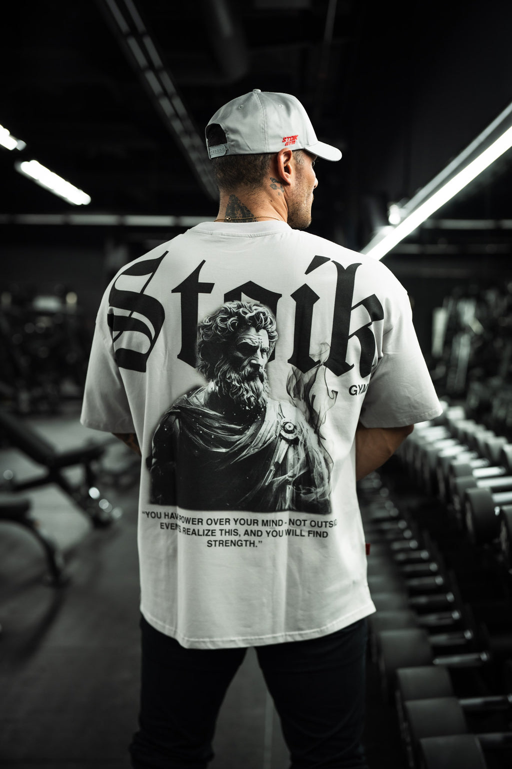 Stoik Gym x BXACTIV Oversize Tee, Gray